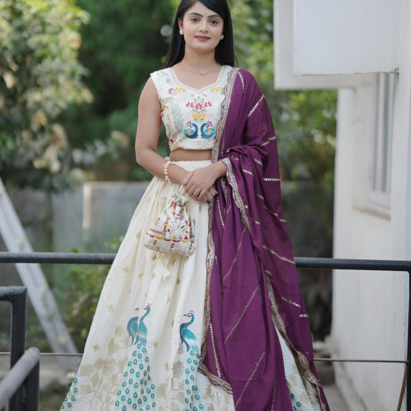 Lehenga Mart Designer Bollywood Style Wedding Lehenga Choli - Wine - Distacart
