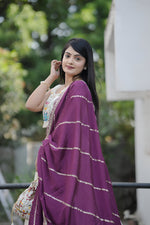 Thumbnail for Lehenga Mart Designer Bollywood Style Wedding Lehenga Choli - Wine - Distacart