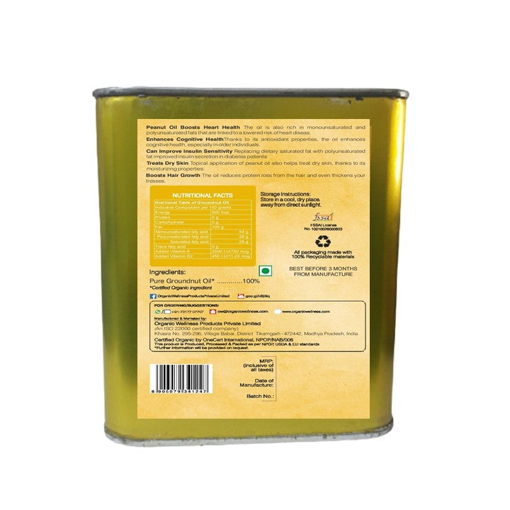 Organic Wellness Ow'meal Groundnut Oil - Distacart