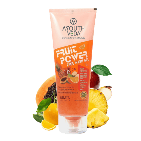 Ayouthveda Fruit Power Face Wash Gel - Distacart