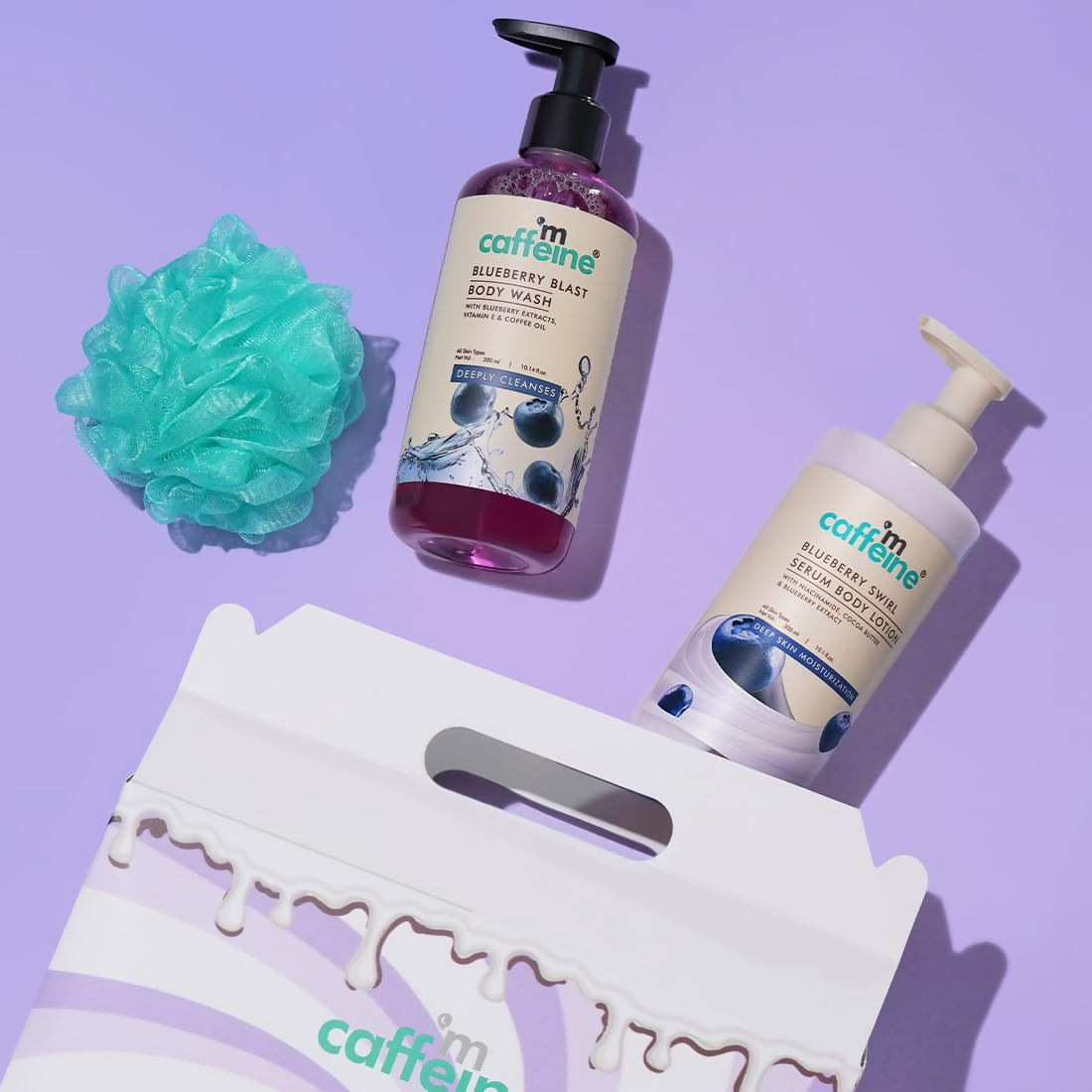 mCaffeine Blueberry Escape Bath & Body Gift Kit Set - Distacart