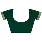 Thumbnail for Joban Fashion Dark Green Banarasi Soft Lichi Silk Paisley Saree