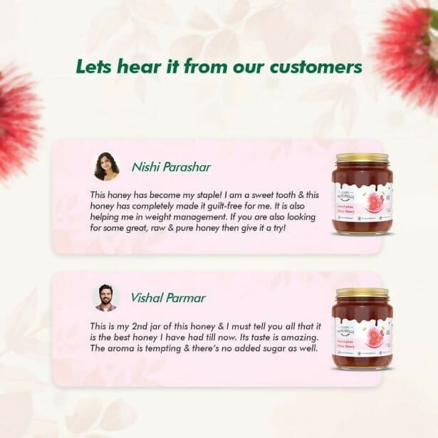 Farm Naturelle Eucalyptus Flower Honey - Raw, Unprocessed Wild Forest Honey