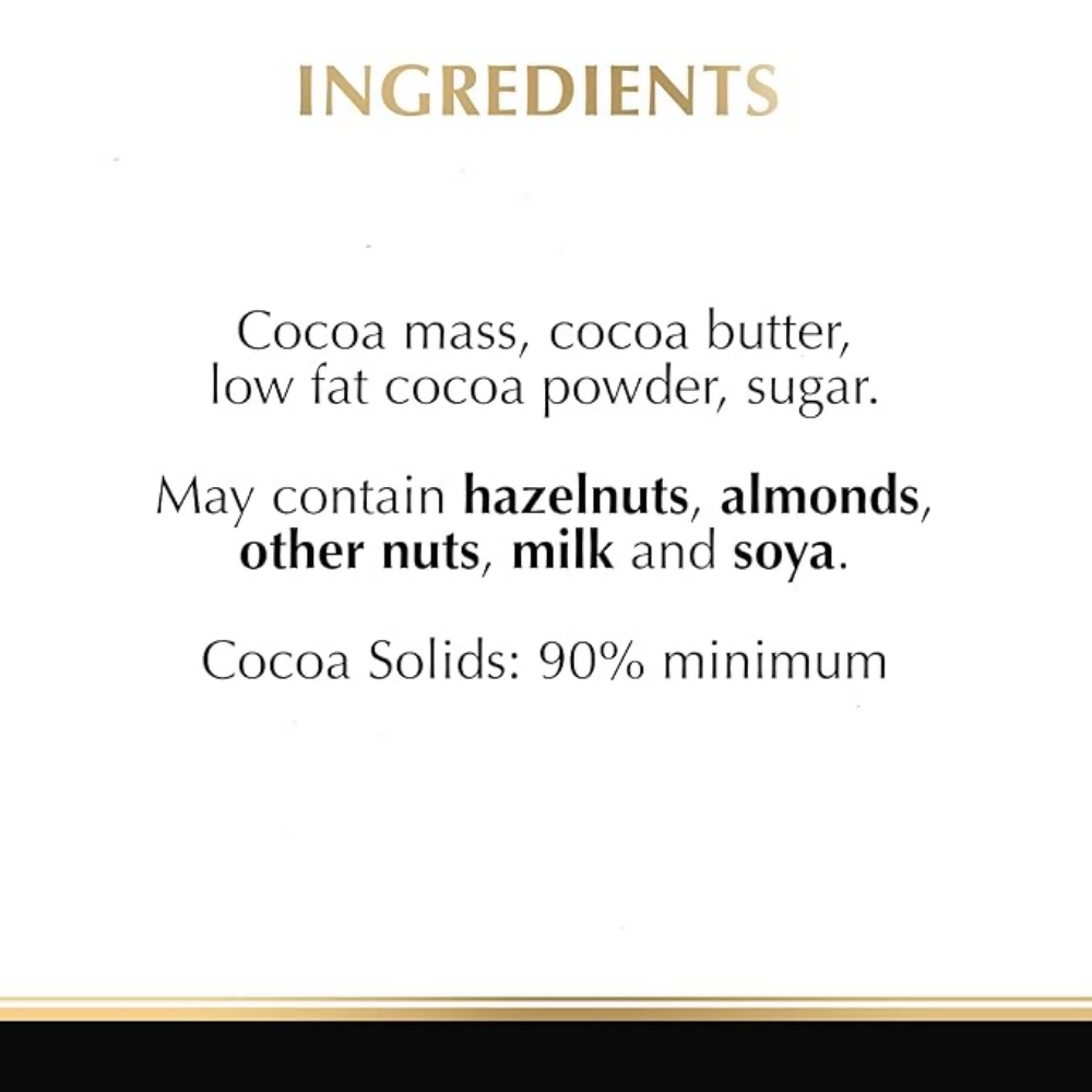 Lindt Excellence 90% Cocoa Dark Supreme Chocolate - Dista