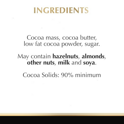 Lindt Excellence 90% Cocoa Dark Supreme Chocolate - Dista