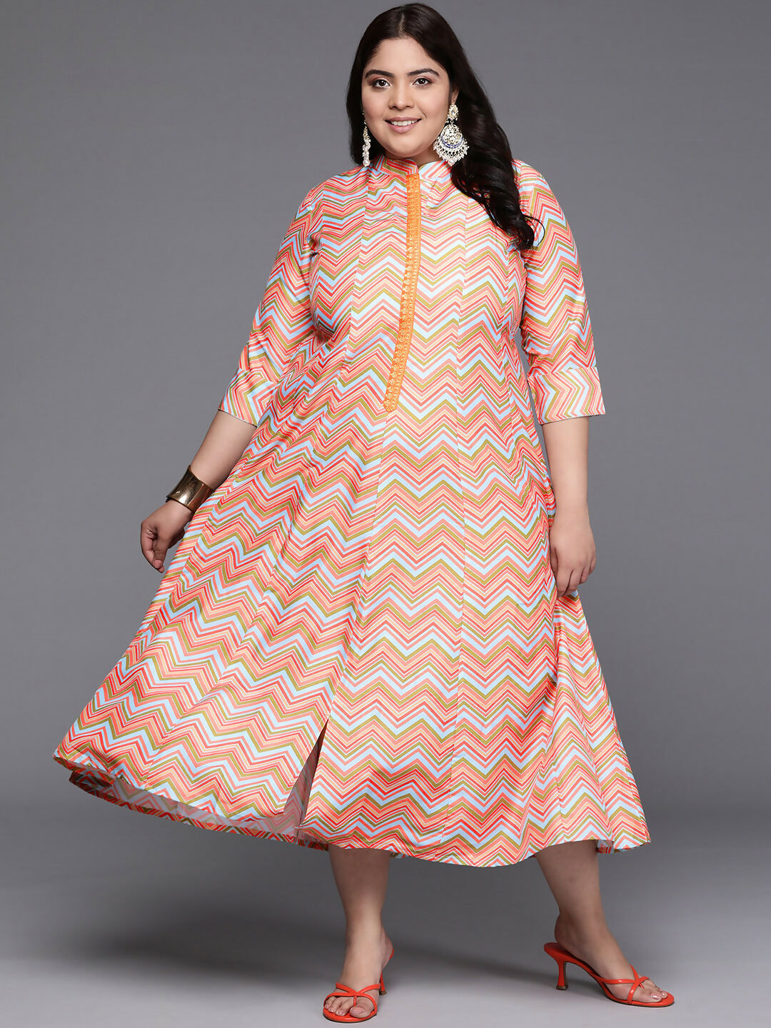 Ahalyaa Women's Traditional wear Ethnic Dress - Multi Color - Distacart
