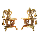 Thumbnail for Saudeep India Oxidized Metal Diya for Puja - Dista