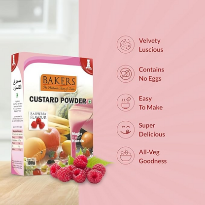 BAKERS Custard Powder - Raspberry - Dista