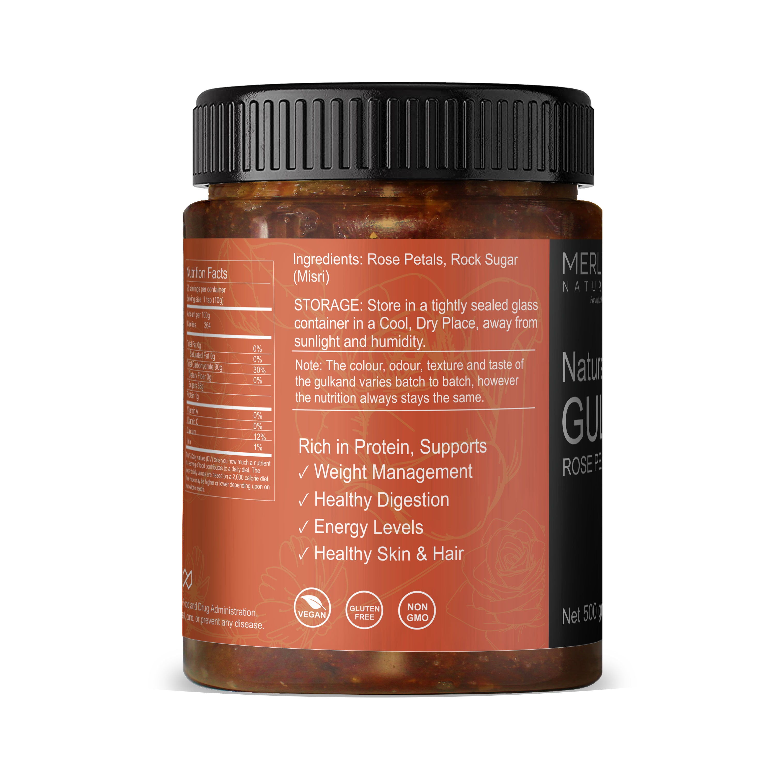 Merlion Naturals Rose Petals Jam - Gulkand - Distacart