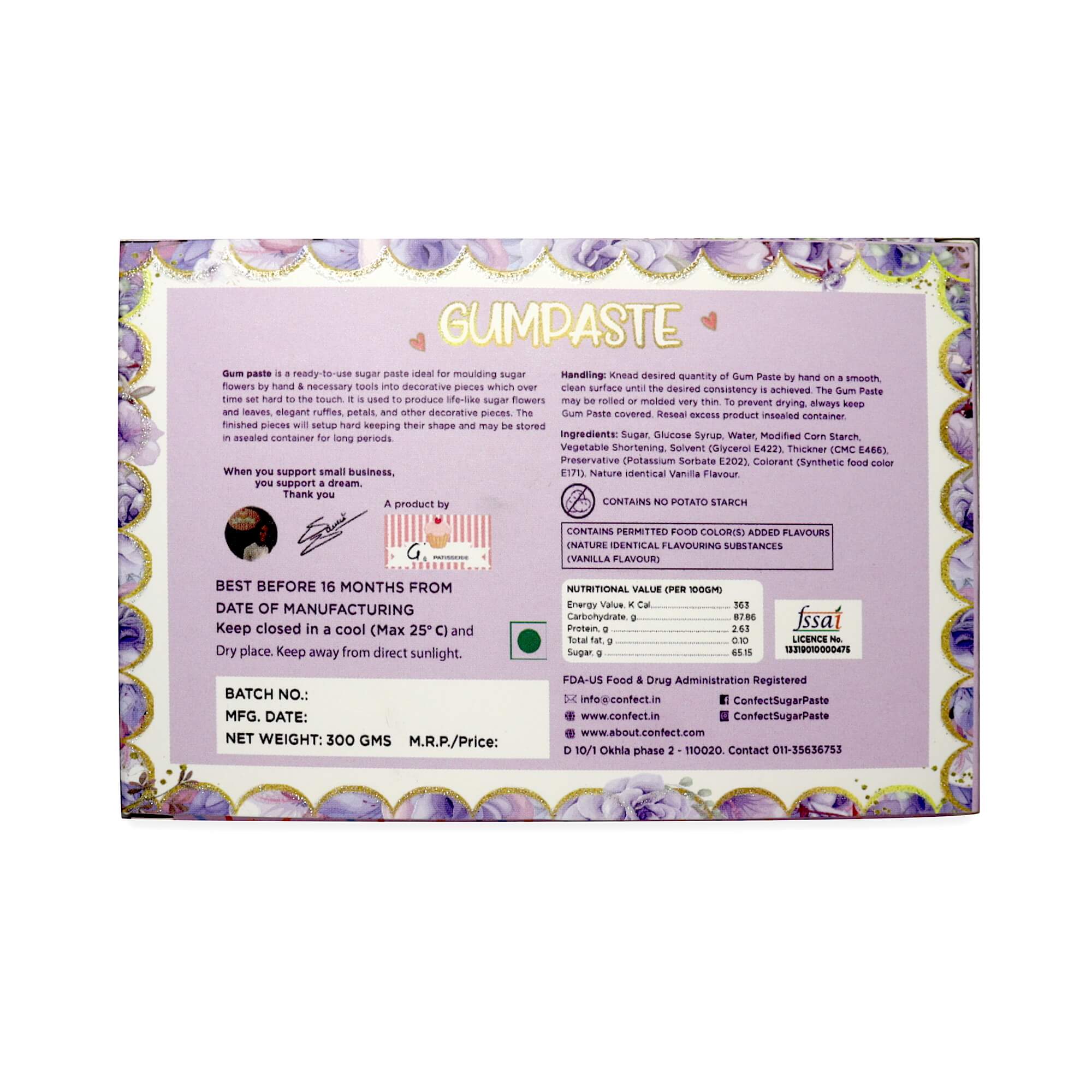 gum paste multipack 3 300 gms