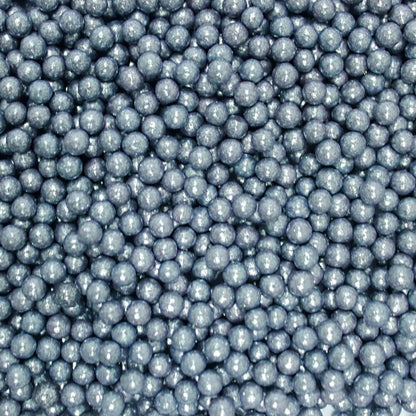 confect gun metal disco balls sprinkles 4 mm 120 gms
