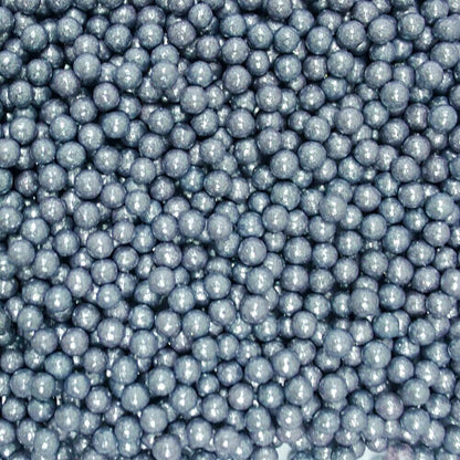 confect gun metal disco balls sprinkles 5 mm 120 gms
