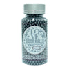 confect gun metal disco balls sprinkles 6 mm 120 gms