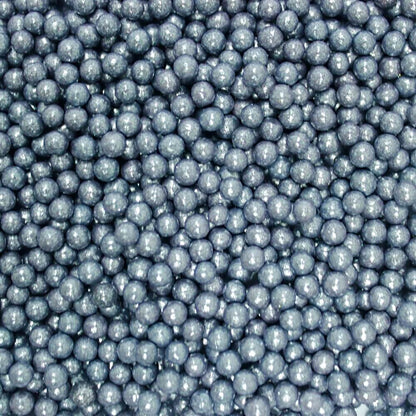 confect gun metal disco balls sprinkles 6 mm 120 gms