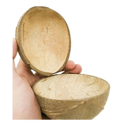 Thenga Natural Oval Coconut Shell Bowls - Dista