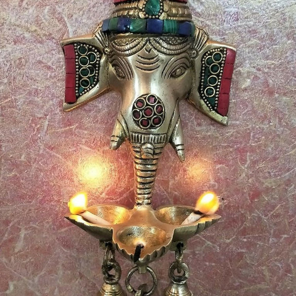 Artvarko Brass Ganesha Wall Hanging - Distacart
