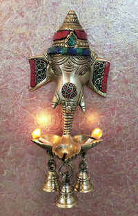 Thumbnail for Artvarko Brass Ganesha Wall Hanging - Distacart