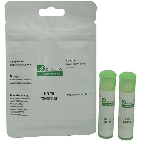 Dr. Romas Homeopathy HD-75 Tinnitus - Distacart