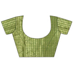 Thumbnail for Joban Fashion Dark Green Banarasi Lichi Silk Gold Zari Meena Saree