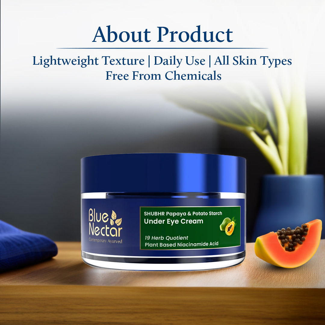 Blue Nectar Under Eye Cream For Dark Circles Natural Niacinamide - Distacart