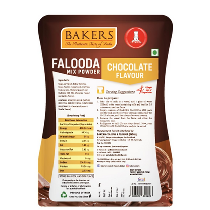 BAKERS Falooda Mix Powder - Chocolate, Butterscotch and Strawberry - Dista