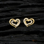 Thumbnail for Joban Fashion Women Brass Golden White Ad Earrings - Distacart