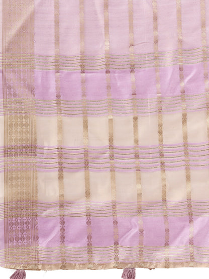 Shree Shyam Fashion Organza Light Pink Saree - Distacart