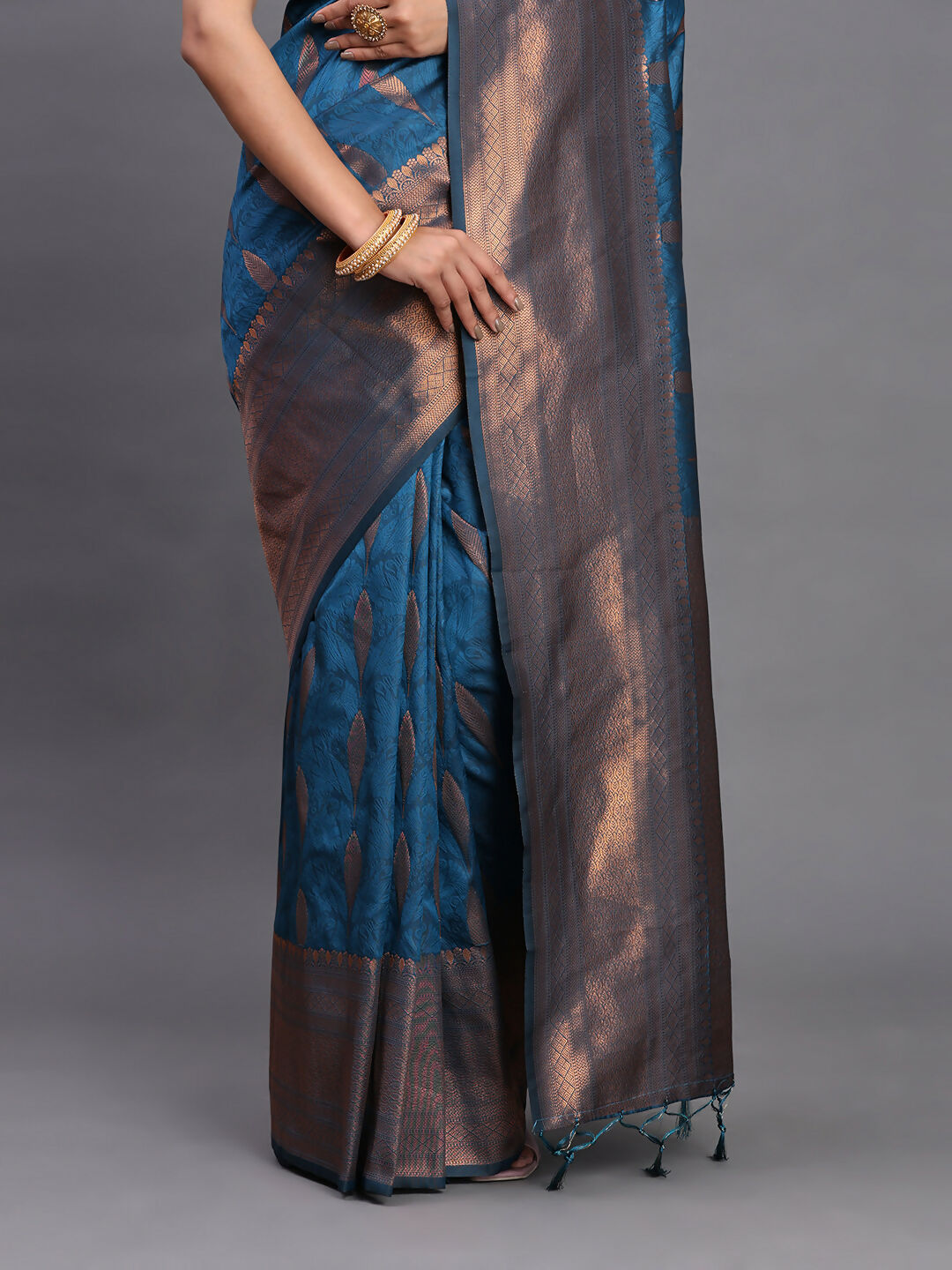 Astita Silk Peach Saree