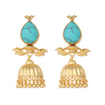 Thumbnail for Nuyug 22K Gold Plated Turquoise Grace Earrings
