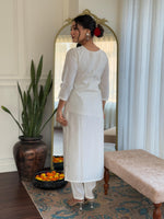 Thumbnail for The52 Women's Roman Silk Embroidered Straight Kurta, Pant and Dupatta Set