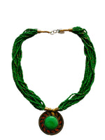 Thumbnail for Inhanns Everyday Statement Beaded Pendant Necklace - Green - Distacart