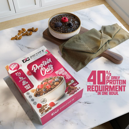 Dc Doctors Choice High Protein Oats ( Dark Choco Berry Flavor) - Dista