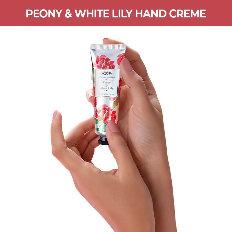 Nykaa Peony & White Lily Hand & Nail Creme - Distacart