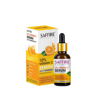 Saffire Naturals 10% Vitamin C Serum Enriched With Hyaluronic - Distacart