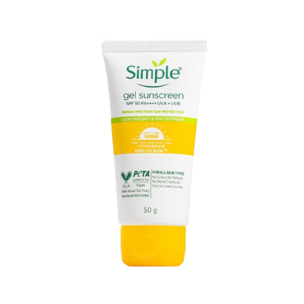 Simple Kind to Skin Gel Sunscreen SPF 50 PA++++ - Distacart