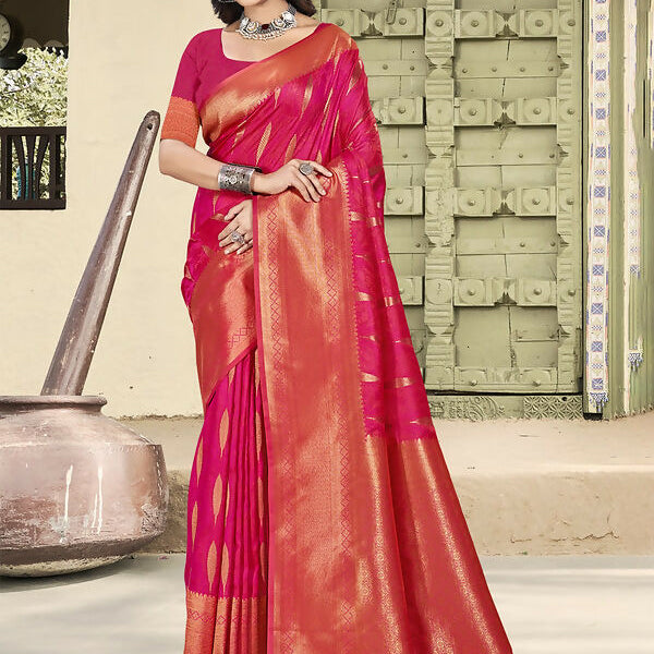 Astita Silk Pink Saree