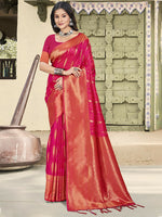 Thumbnail for Astita Silk Pink Saree