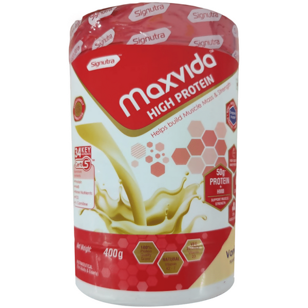 Maxvida High Protein Powder Vanilla Flavor - Distacart