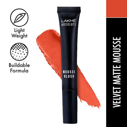 Lakme Absolute Mousse Blush - Nude Nectar - Distacart