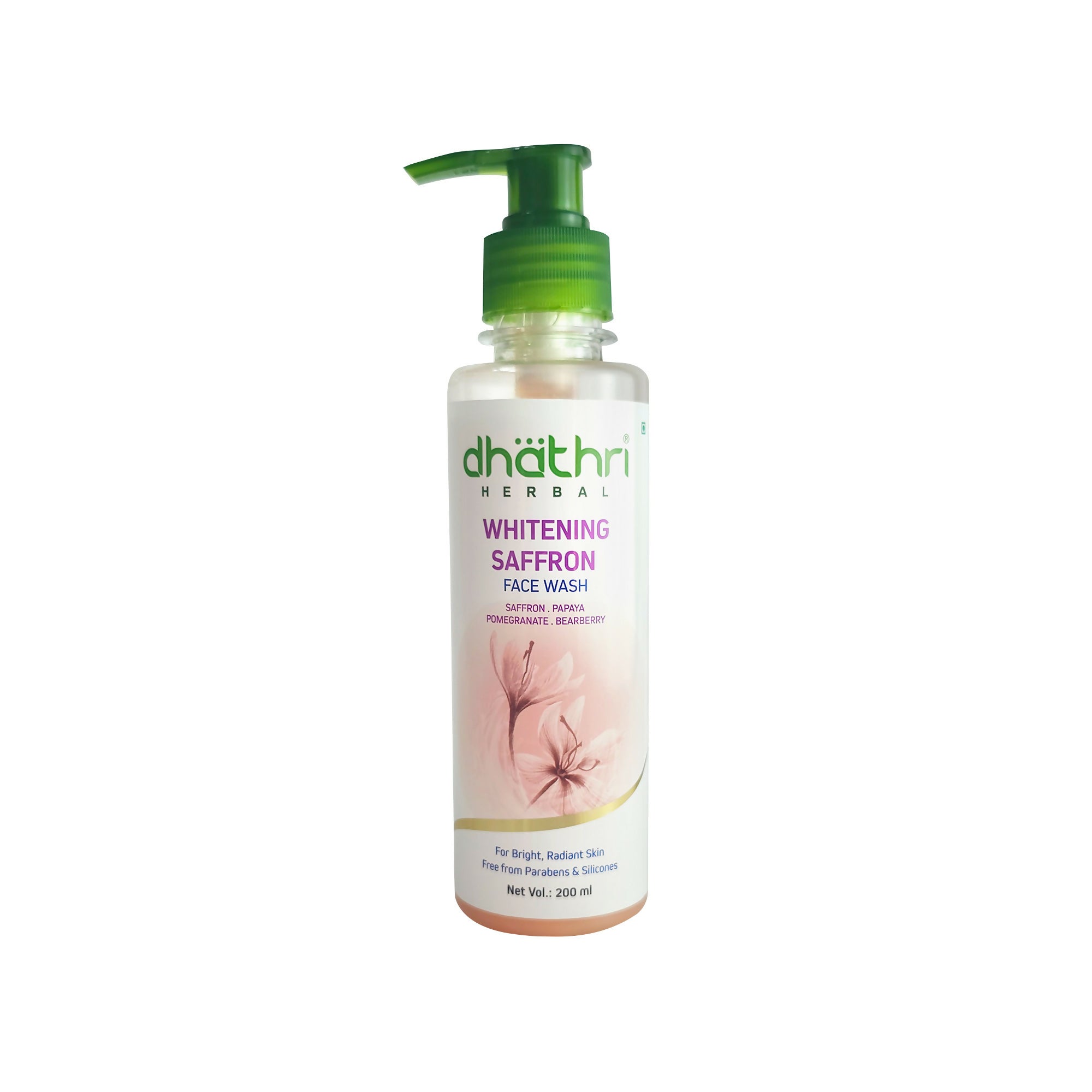 Dhathri Saffron Facewash To Reduce Blemishes & Enhance Glow - Distacart
