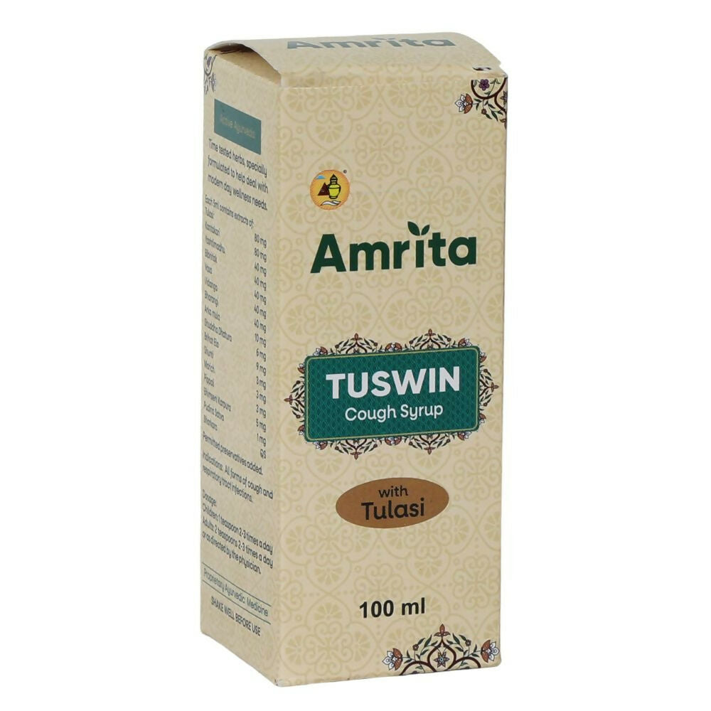 Amrita Tuswin Cough Syrup With Tulasi - Distacart