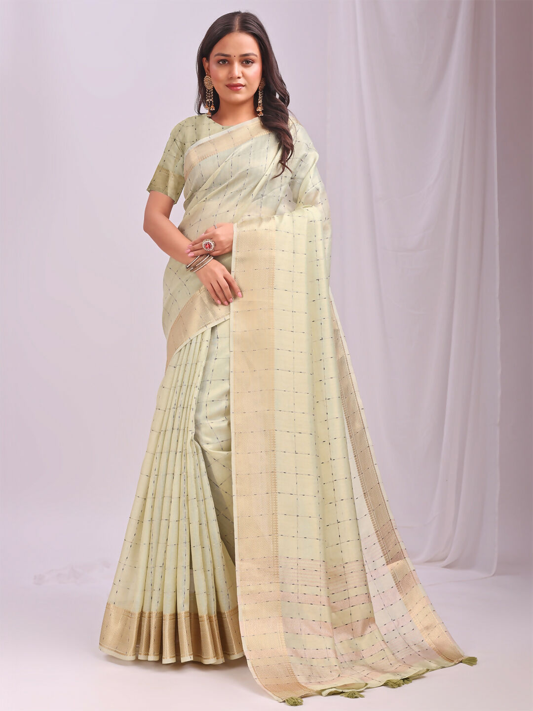 Astita Organza Light Green Saree