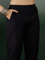 Thumbnail for Sangria Floral Printed A-Line Kurta With Trouser