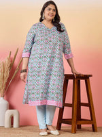 Thumbnail for Sztori Women Floral Printed Regular Kurta with Trousers