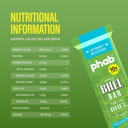 Phab OG Bhel Flavour Protein Bars - Dista