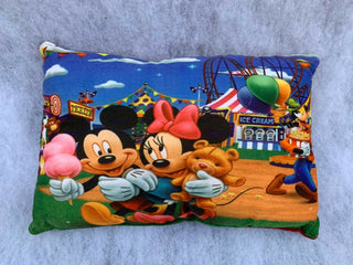 Unique Fashion Microfibre Filled Cushion For Kids - Mickey Minnie Icecream - Distacart