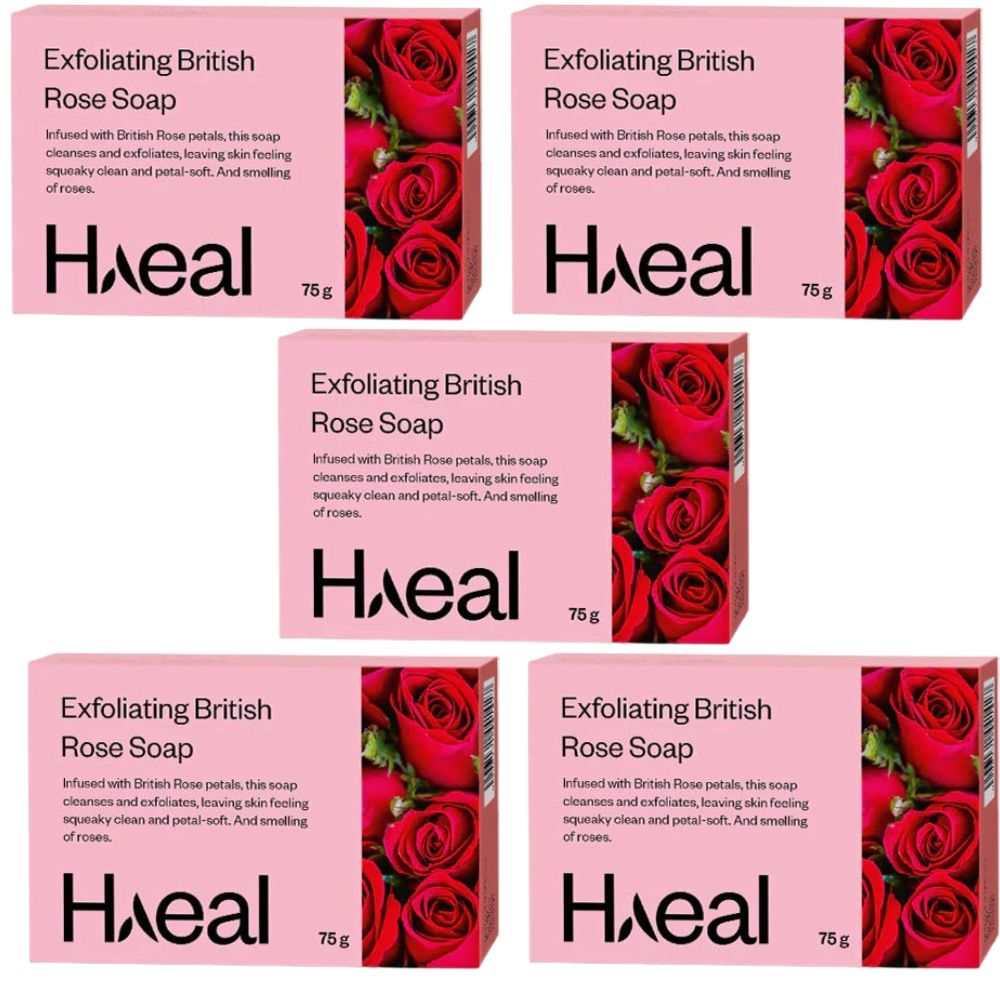 Haeal Exfoliating British Rose Soap