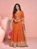 Anaita Yellow Embroidered Silk Anarkali Suits - Distacart