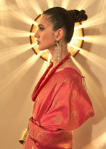 Thumbnail for Trendy Weaving Silk Hot Pink Designer Saree - Emponline - Distacart