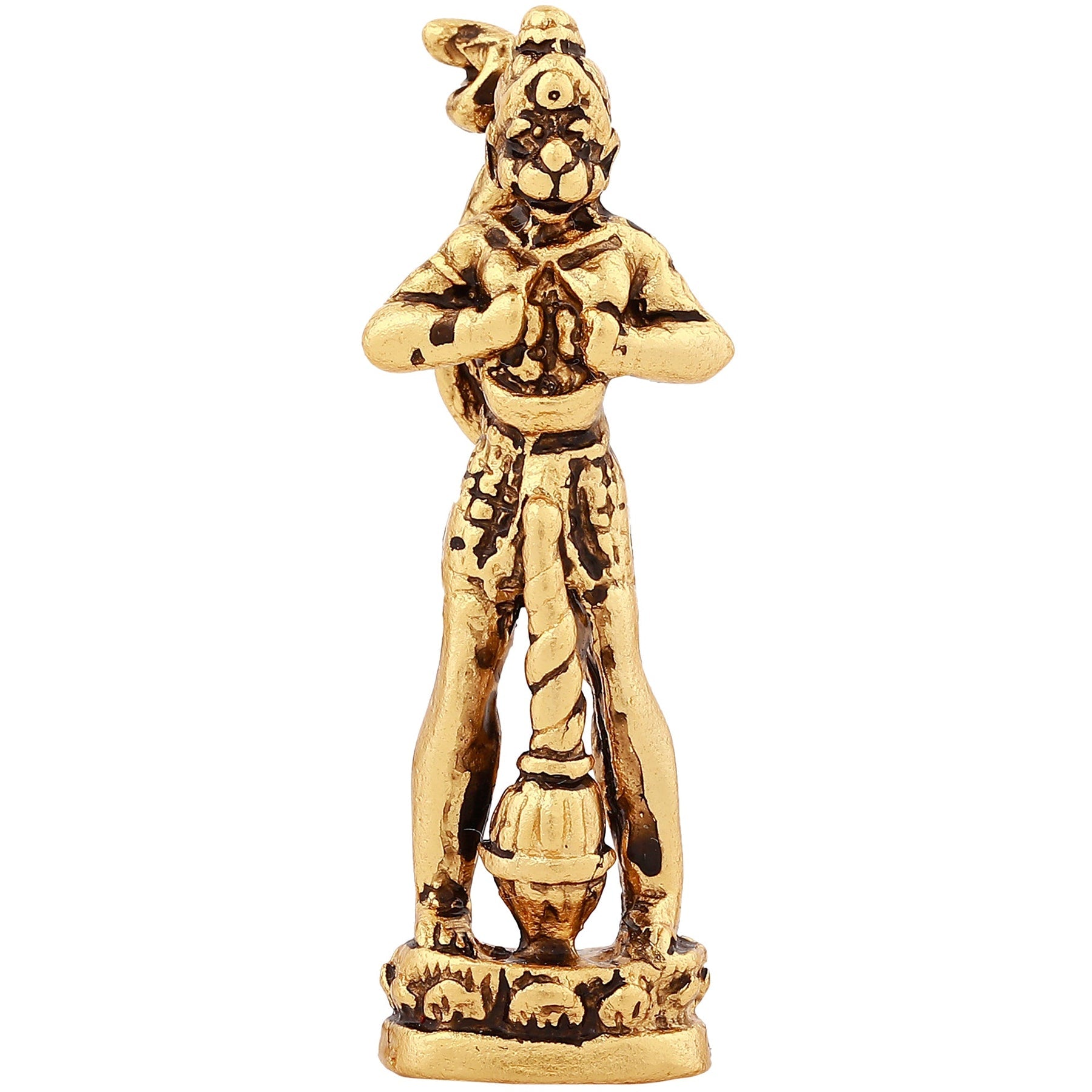 Estele Gold-Polished Hanumanji's showing Lord Rama in his Heart in standing position Idol for Home/Car Décor - Distacart